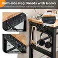 thumbnail image 2 of GVN 53 Inch Adjustable Heavy-Duty Workbench with Rubber Wood Top, Desk for Bedroom, Gaming Computer Desks for Study,Working,Writing, 2 of 8
