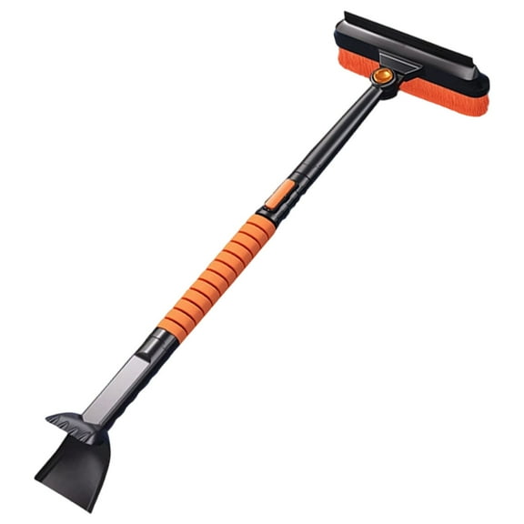 Ice Scraper,Extendable Snow Brush For Car Windshield,Ice Scrapers For Car Windshieldand Extendable Snow Brush With Foam Grip,180° Pivoting Brush Head,Snow Scraper For Cars,Trucks,Car Scraper,A