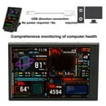 thumbnail image 3 of Monitor De Datos De CPU De PC, Editor De Temas, Atenuación Continua, Monitor De Temperatura De Computadora De 3,5 Pulgadas Para Juegos, 3 of 8