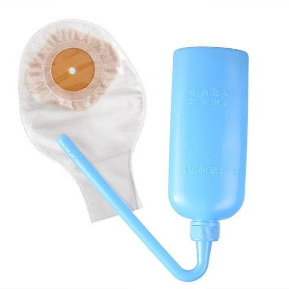 Colostomy Bag Cleaning Tool, 230ml Plastic Wash Bottles Portable Colostomy Bag Cleaning Bottle Washing Tool Accessory for All Ostomy Bags for Permanent Use