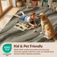 thumbnail image 4 of Design&I 9'x12' Washable Area Rug Snag-Free Beige Faded Overlapping Fields Asymmetrical Checkered Hallway for Dining Room, Basement, Large Office, 4 of 7