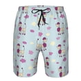 thumbnail image 3 of Honeii's Poodle Dog Print Men's Casual Shorts with Drawstring，Swim Trunks Quick Dry Beach Shorts, 3 of 5