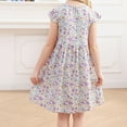 thumbnail image 5 of Elainilye Fashion Girls Dresses Summer Thin New Style Floral Dress Short-sleeved Princess Dress, Sizes 2-10 Years, 5 of 5