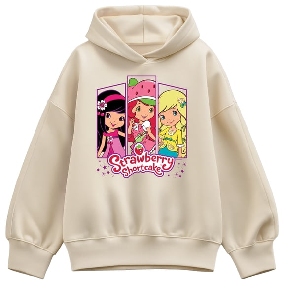Strawberry Shortcake - Strawberry And Friends - Women's Oversized Fleece Hoodie Sweatshirt