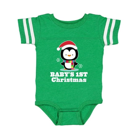 

Inktastic 1st Christmas Baby Penguin Gift Baby Boy or Baby Girl Bodysuit
