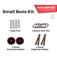 thumbnail image 3 of Hawwwy 12-Piece Hair Bun Maker Kit & Carry Case, Easy & Fast Small Bun Best Sellers Kit, 3 of 7