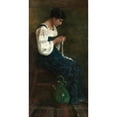 thumbnail image 2 of George B. Butler 9x14 Gold Ornate Wood Frame and Double Matted Museum Art Print Titled - Capri Lace Maker (1884), 2 of 4