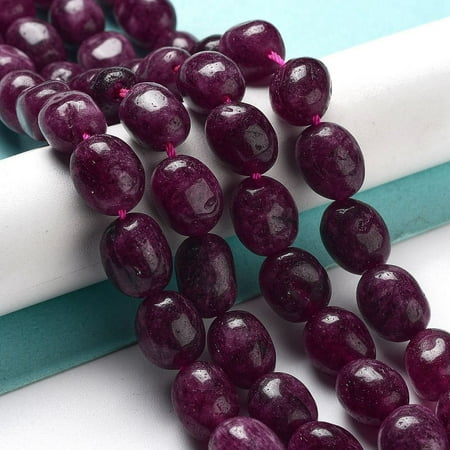 Malaysia Jade 4 strand Natural Malaysia Jade Beads Strands Oval Dyed Purple 11~13x9~10x8.5~10mm Hole: 1mm 16pcs/strand 7.28~7.48 inch(18.5~19cm)