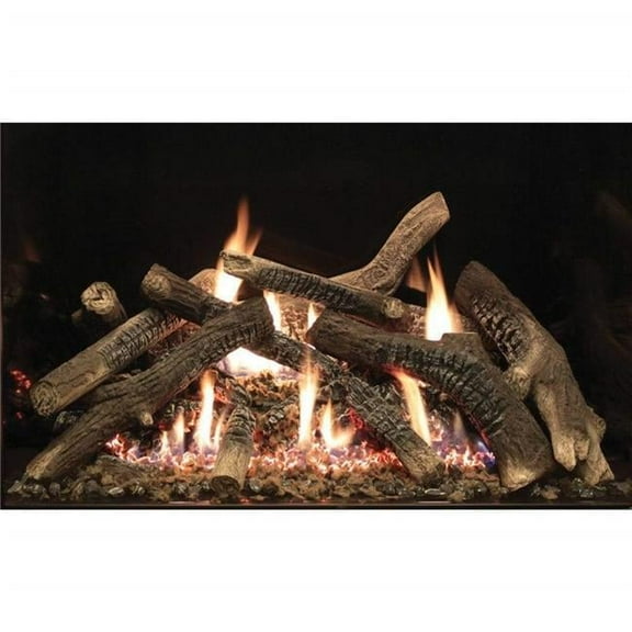 Empire LS36TINF 36 in. Rushmore Traditional Charred Ceramic Fiber Log Set, Brown