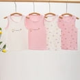 thumbnail image 4 of FLMEI Girls Sleevless Tops Tees Tops Undershirts Vest for Toddler Baby Cartoon Print Cotton Vest Tees for 3-8Y, 4 of 9