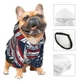 thumbnail image 4 of Uemuo Mallard Duck With American Flag for Winter Dog Hoodie Sweatshirts with Pockets Warm Dog Clothes for Small Dogs Chihuahua-Large, 4 of 8