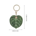 thumbnail image 2 of Luxshiny Cute Keychain Key Holder Green PU 1Pack For Office And School, 2 of 8