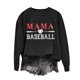 thumbnail image 3 of Camiseta con Capucha Suelta de Moda Impresa de Manga Larga para las Mujeres, Camisetas de Manga Larga para las Mujeres Túnica de Cuello Redondo Casual para Leggings, 3 of 5