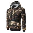thumbnail image 1 of Chic camuflaje hombres manga larga raglán otoño invierno sudaderas con capucha (verde XXL) Likrtyny Para estrenar, 1 of 4