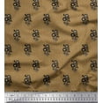 thumbnail image 1 of Soimoi polyester Crepe Fabric Dot & Floral Artistic Print Sewing Fabric Yard 52 Inch Wide, 1 of 3