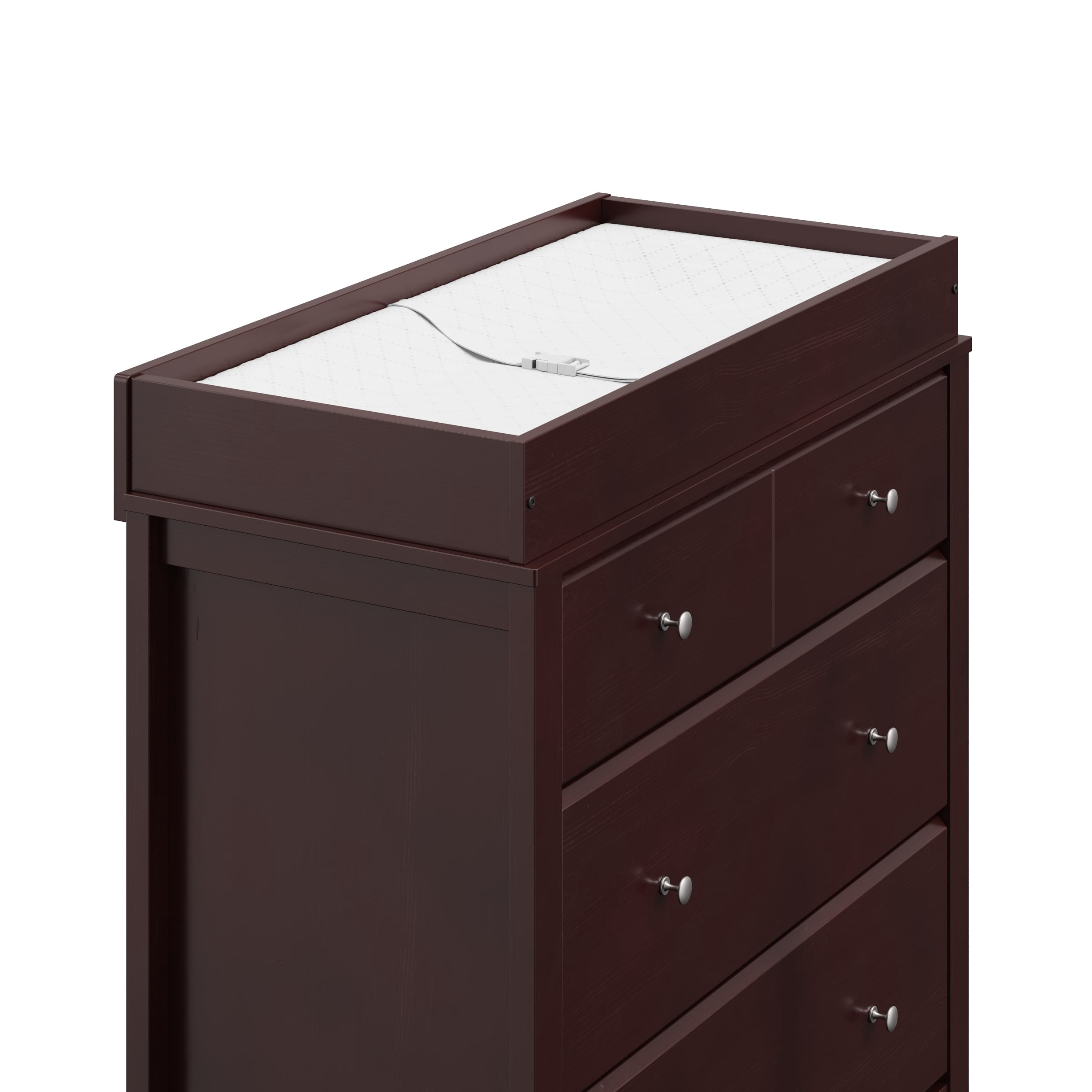 Storkcraft Horizon 3 Drawer Infant Changing Table Dresser, Espresso