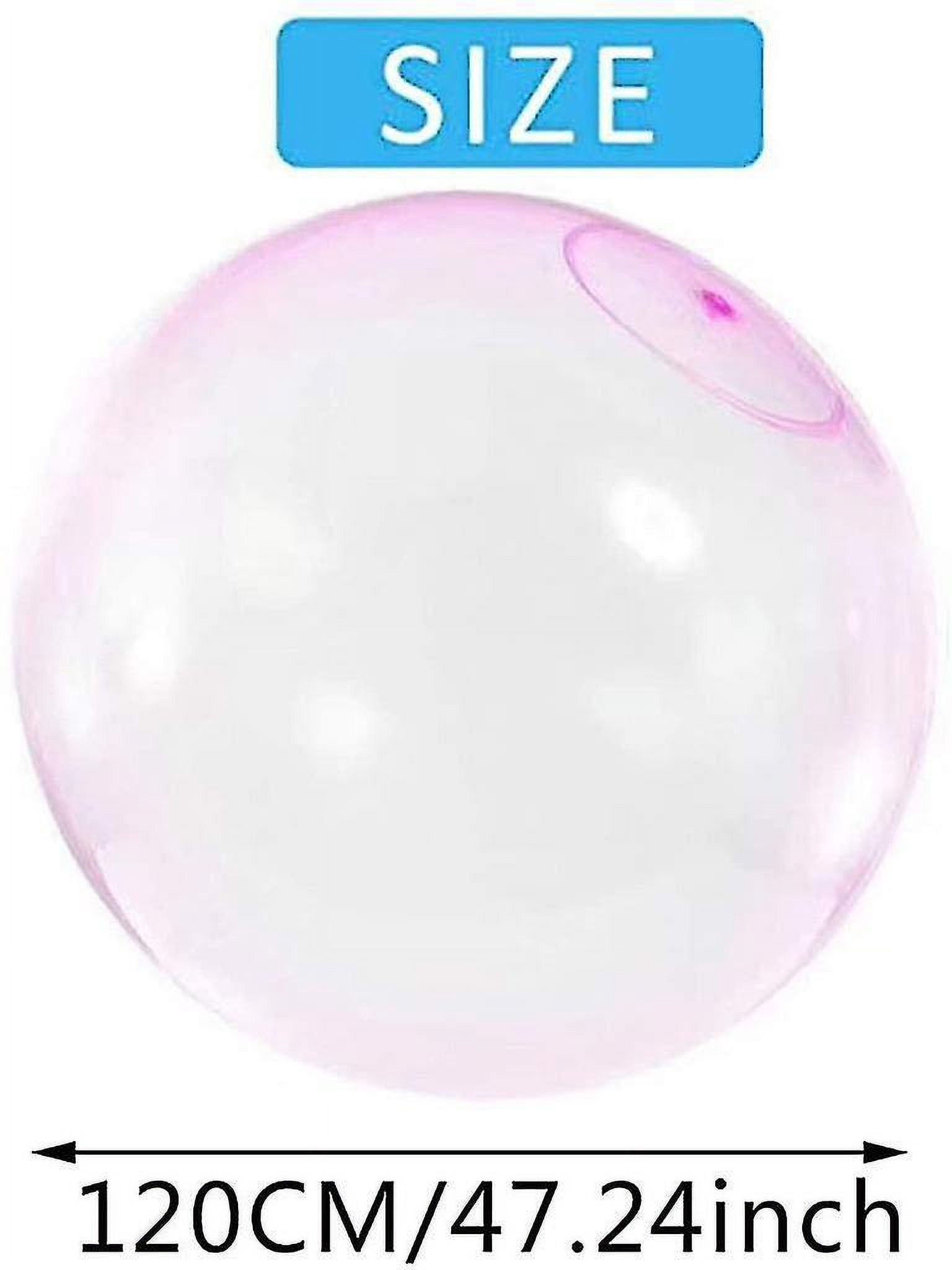 GWAWG Pack De 4 Globos De Burbuja De Agua – Inflables De TPR Transparente, Suaves Y Reutilizables Para Jugar En El Agua O En El Jardín