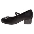 thumbnail image 3 of Badgley Mischka Girls Dress Shoes (Little Kids, Sizes 11–4), Black, Size: 4, 3 of 7
