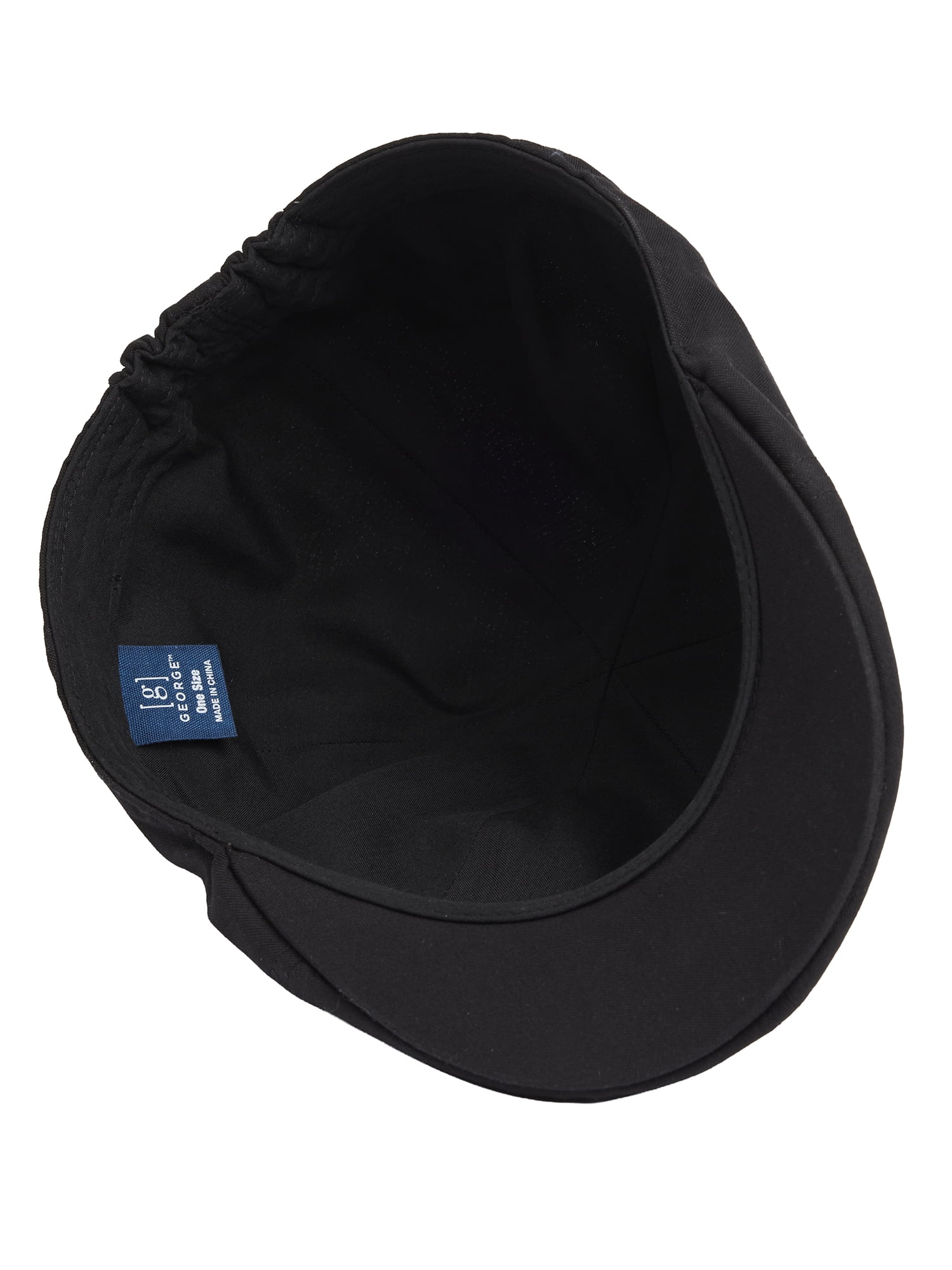 Solid Black Chambray Ivy Hat with Elastic Easy to Fit Back