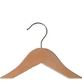 thumbnail image 2 of NAHANCO Wooden Shirt Hanger, 19" - Low Gloss Natural, 100/CTN, 2 of 6