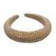 thumbnail image 2 of Sonducket Diademas con cuentas de cristal con purpurina, tocado de punto Flexible para el cabello, tocado para mujer, fiesta, colorido brillante Accesorio para el cabello champán Sonducket AP010971-11B, 2 of 5
