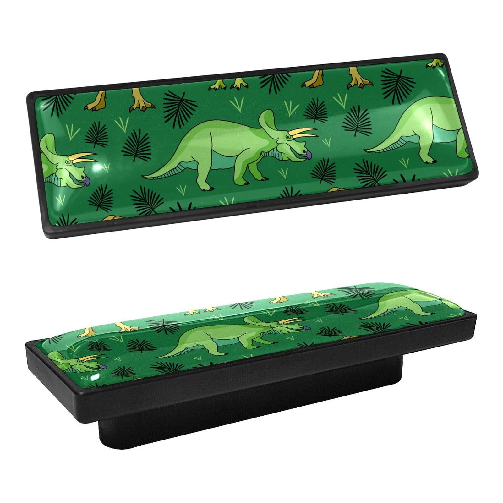 4 Pcs Rectangle Handle Cupboard Knob Drawer Pulls Handle