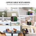 thumbnail image 5 of Kdxio Multicolored Beautiful Flower1 Print Tissue Box Cover,Square Decorative PU Leather Facial Paper Case Organizer Holder Dispenser for Bathroom,Night Stands,Desk,Car 5.2''X5.2''X5.2'', 5 of 6