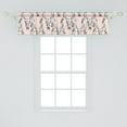 thumbnail image 2 of Ambesonne Tribal Window Valance, Deer Skull Feathers Motifs, 42" x 12", Blush Dark Grey, 2 of 3