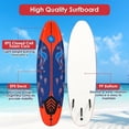 thumbnail image 6 of Vebreda 6 Feet Surf Foamie Boards Surfing Beach Surfboard,Red, 6 of 10