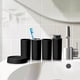 thumbnail image 2 of Juego de accesorios de baño de lujo con dispensador de jabón de 5 piezas para inauguración de apartamento. negro 5 piezas, 2 of 8