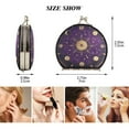 thumbnail image 2 of Portable Makeup Mirror Travel Mirror Compact Folding Mirrors Small for Women Beauty Accessories Purple Celestial Octagon Pattern, 2 of 7