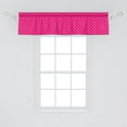 thumbnail image 2 of Ambesonne Pink and Orange Valance Pack of 2, Polka Dots Design, 54"X12", Pink and Orange, 2 of 2
