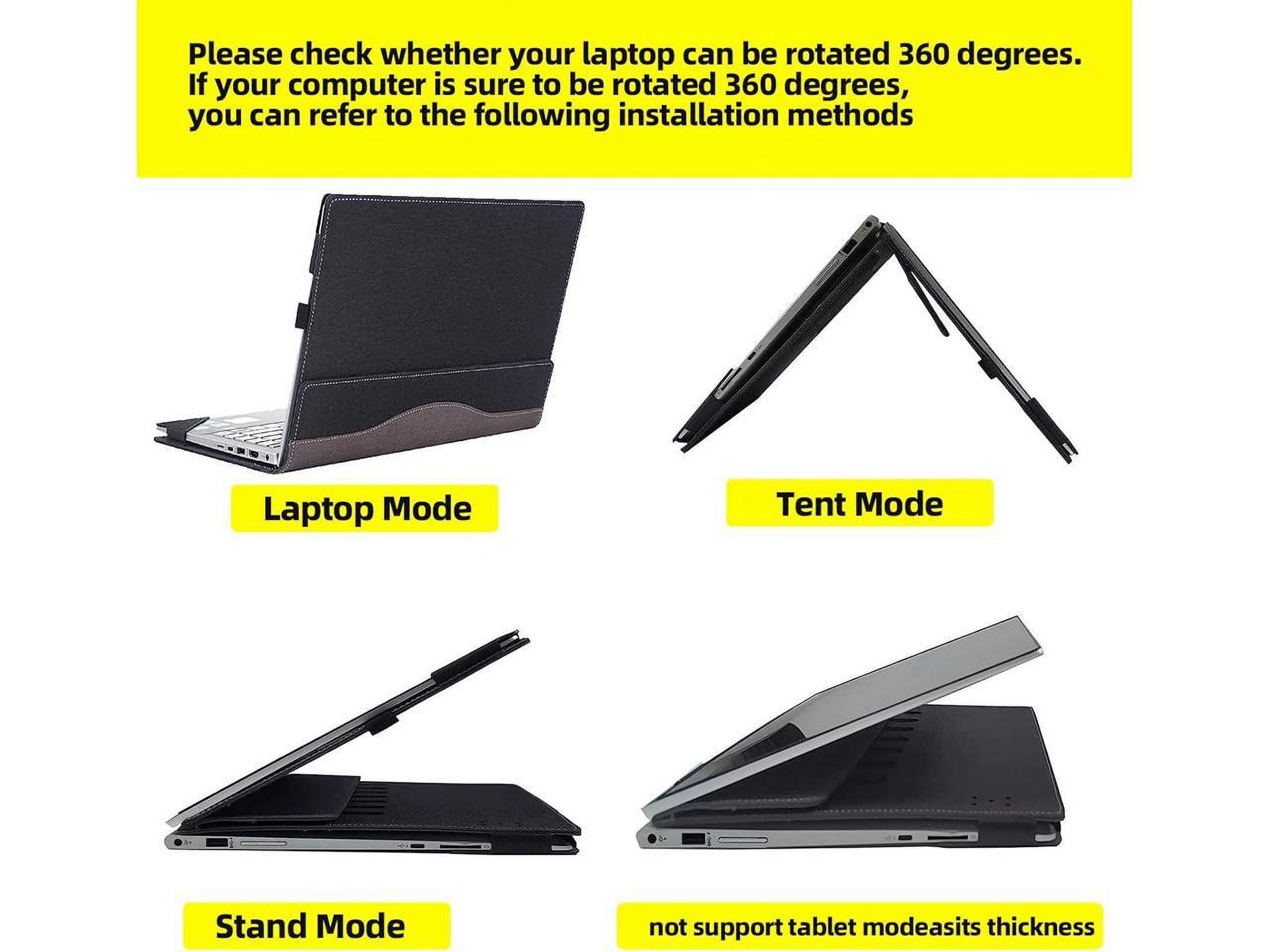 Laptop Cover for HP Envy x360 Laptop 15t /15z-XXX/15-fh|15-ed/15z-ey15-er/15-ep/15t-es100|2-in-1 Laptop.All Inclusive Drop Case 15.6 inch PU Leather Inside Pocket Cover Shell