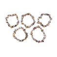 thumbnail image 4 of 10 pc Natural Botswana Agate Chip Beaded Stretch Bracelets for Women Men Inner Diameter: 2 inch(5.1cm), 4 of 5