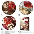 thumbnail image 3 of Designart "Mystic Pomegranate Maroon II" Food & Beverage Canvas Wall Art - Traditional Red Fruits Entryway Wall Art, 3 of 6