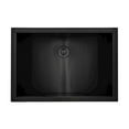 thumbnail image 6 of Ruvati 20 x 14 inch Black Stainless Steel Rectangular Bathroom Sink Semi-Recessed, 6 of 7