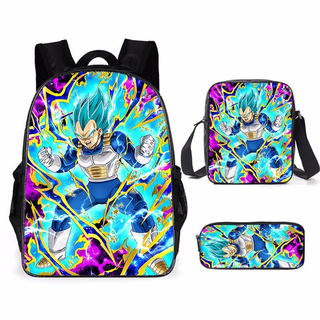 Dragon Ball Mochila Estuche Para Lápices Conjunto De Tres Piezas