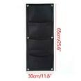 thumbnail image 3 of Utoimkio Hanging Planter Bags,4 Pocket Hanging Vertical Wall Planter Planting Grow Bags Outdoor Indoor Gardening Vertical Greening Flower Container, 3 of 8