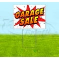 thumbnail image 1 of Garage Sale (18" x 24") Yard Sign, Includes Metal Step Stake, 1 of 6