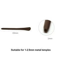 thumbnail image 5 of 6 Pairs Anti-Slip Silicone Eyeglass End Tips Glasses Ear Hooks Sport Eyeglass Strap Holder Temple Tips Spectacle Retainers, Anti-Slip Elastic Comfort Glasses Retainers,Brown, 5 of 8