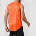thumbnail image 5 of IDALL Tank Tops Men Mens T-Shirts Sleeveless Shirts for Men Sleeveless Quick Drying Tights Sweat Basketball Training Sports Wear Top Sports Vest Comfort Colors Tshirt Orange 3XL, 5 of 5