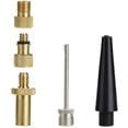 thumbnail image 1 of Mefallenssiah Copper Bicycle Bike Pump Conversion Nozzles Adapter tool 5Pc, 1 of 2
