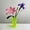 Mint Green, variant on Horivan Transparent Acrylic Geometric Flower Vase with Detachable Top for Living Room Decor, Modern Centerpiece for Wedding Party Dining Table, Durable Home Decoration