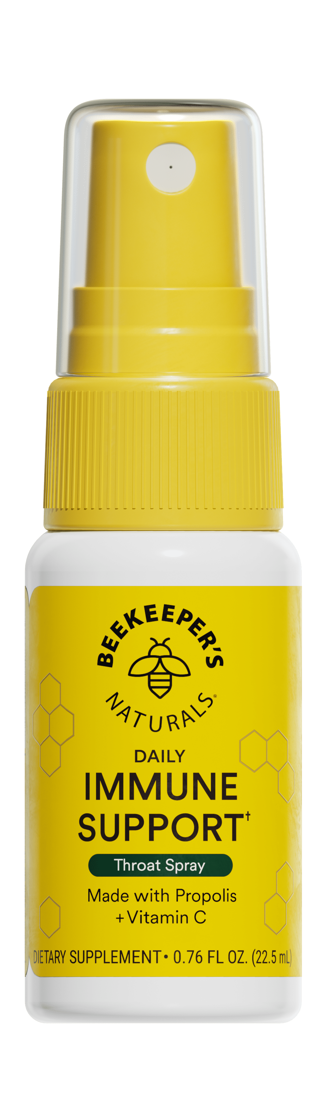 Beekeeper's Naturals Propolis Spray for Immune Support and Throat Relief with Vitamin C, 0.76 fl oz