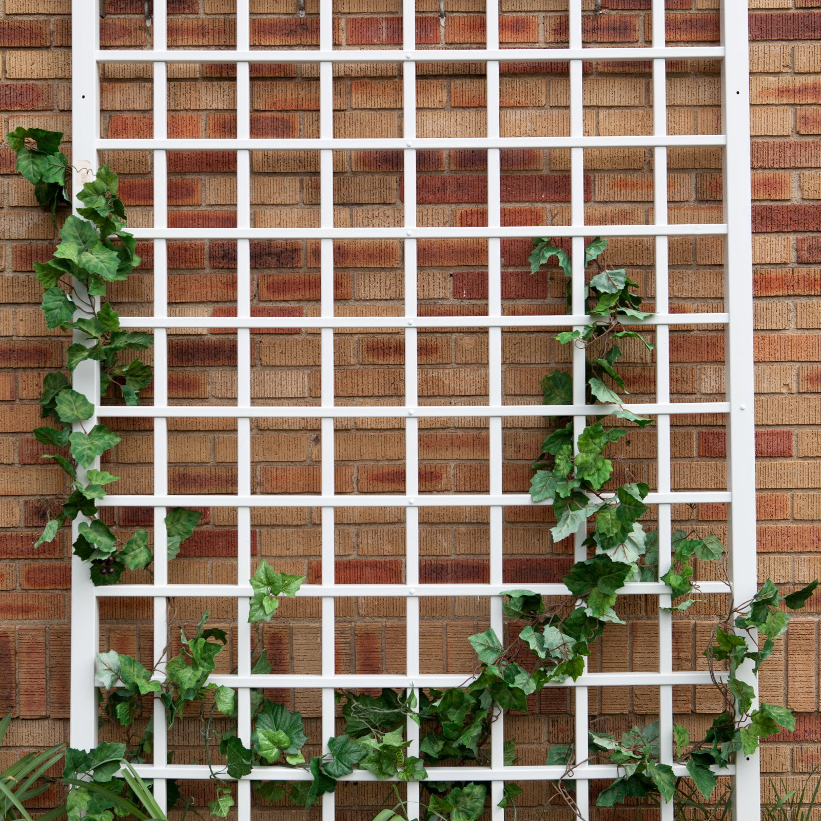 Dura-Trel Winchester Vinyl Garden Trellis, PVC Grid for Climbing Plants, White, 57" x 95"