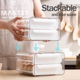 thumbnail image 4 of Hinati Clearance Sales Today Large Capacity Egg Holder for Refrigerator Storage Container Airtight Food Storage Containers, Cereal Containers for Pantry Organization and Storage, 4 of 8
