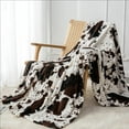 thumbnail image 6 of Throw Blanket for Couch & Bed, Cute Luxury Plush Cozy Fuzzy Blanket , Super Soft Warm Lightweight Throw Blanket for Travel Camping, Brown Cow Brown Throw(), 6 of 7