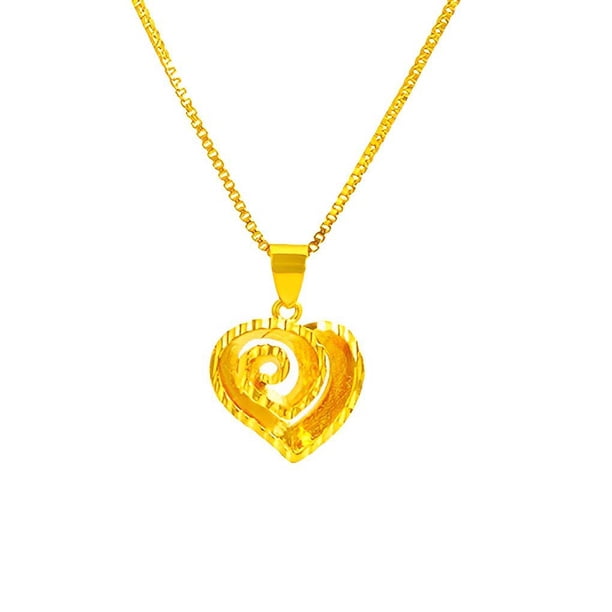 Sonducket Collar Forma de amor Colgante Lindo Hueco Colgantes Cadena Mujeres Oro Romántico Corazón Collares Nupcial Boda Fiesta Ropa, zapatos y accesorios Miscelánea Sonducket AP014712-01