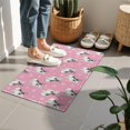 thumbnail image 4 of Pink French Bulldog Love Heart Door Rugs,Washable Non Slip Door Mats Indoor,Decorative Door Mats,Entry Mat Indoor for Entrance,Bedroom,Kitchen,Bathroom,16"x24", 4 of 6