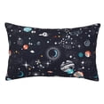thumbnail image 1 of Fotbe Galaxy2 Funda de Almohada Decorativa Estilo Occidental, Lujo en Algodón, Fundas para Almohadas King, Cojín Estampado para Decoración del Hogar-16"x24", 1 of 6